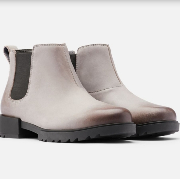 Sorel emelie II chelsea bootie grey 6.5 NWT - Picture 1 of 9